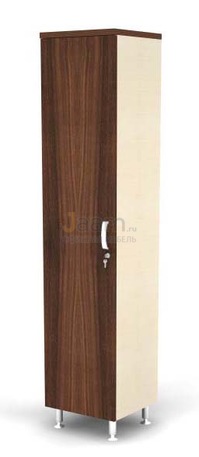 Мебель для персонала Гардероб с крючками, глухая L-дверь BR84.0506