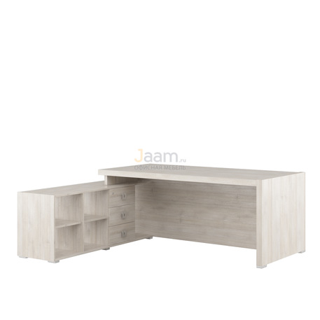 Кабинет руководителя Стол на опорной тумбе левый SOL297112