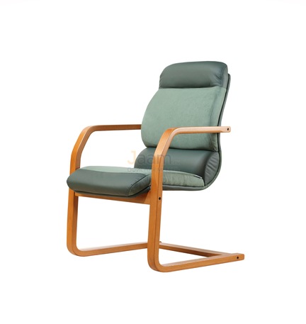 Кресло Комфорт/В комб. Кожа стандартная/база дерево