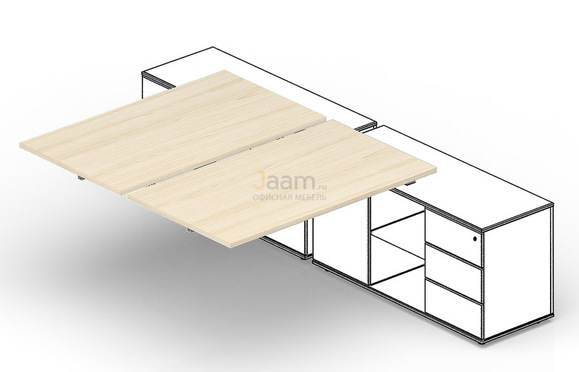 Мебель для персонала Приставной элемент ST2TPS126FU