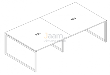 Стол для переговоров Стол для переговоров на металлокаркасе QUATTRO Б4 136-2 БП