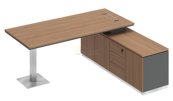 Кабинет руководителя Стол на опорной тумбе правый СИ 102пр