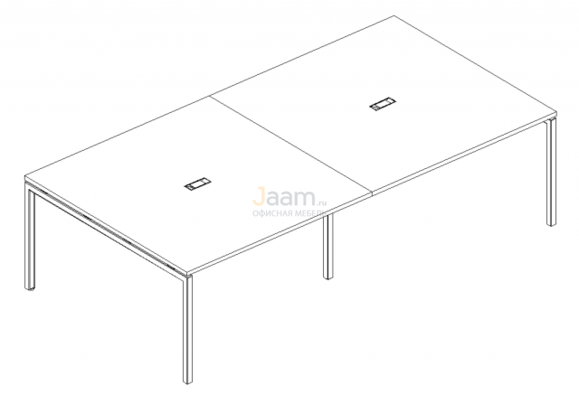 Стол Стол для переговоров на металлокаркасе DUE Б2 136-2 БП