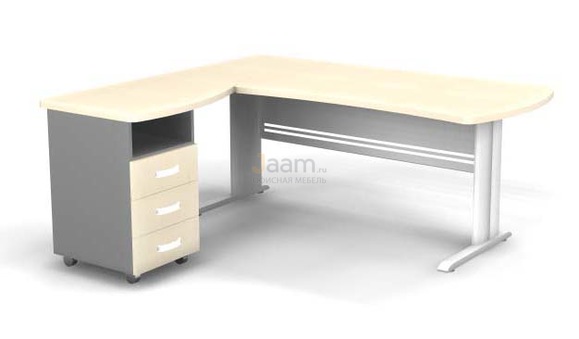 Мебель для персонала Угловое рабочее место на L-обр. каркасе левое B181/1
