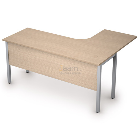 Мебель для персонала Стол криволинейный на металлических опорах левый 2МД.132