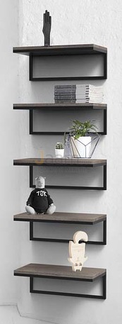 Мебель для персонала Стеллаж средний из полок METALFRAME OAK