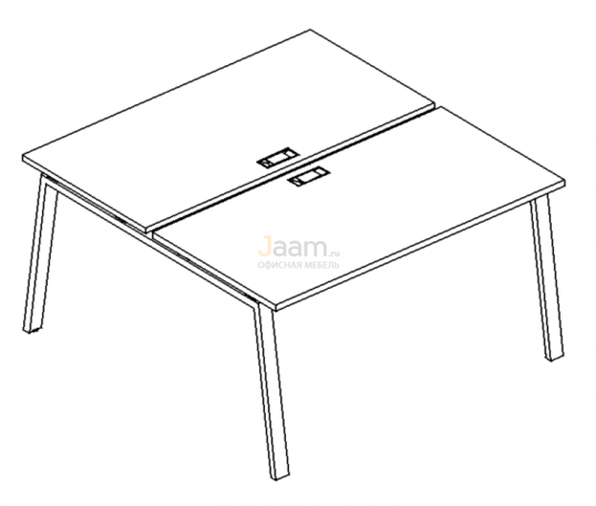 Мебель для персонала Рабочая станция на металлокаркасе TRE Б3 178 БП