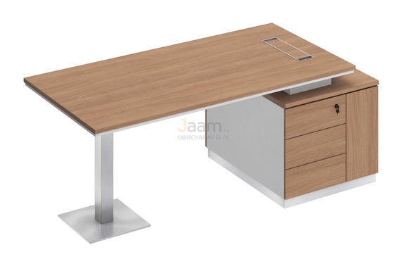 Кабинет руководителя Стол на опорной тумбе правый СИ 105пр