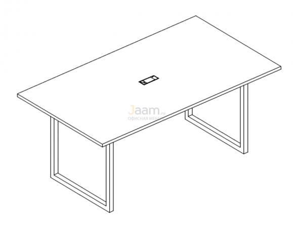 Стол Стол для переговоров на металлокаркасе QUATTRO Б4 124 БП