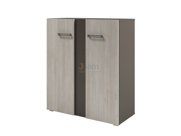 Мебель для персонала Стеллаж с планкой средний с дверьми D-76