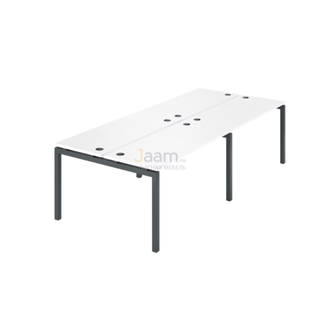 Мебель для персонала Бенч двойной на 4 рабочих места АМБ-003.60-4