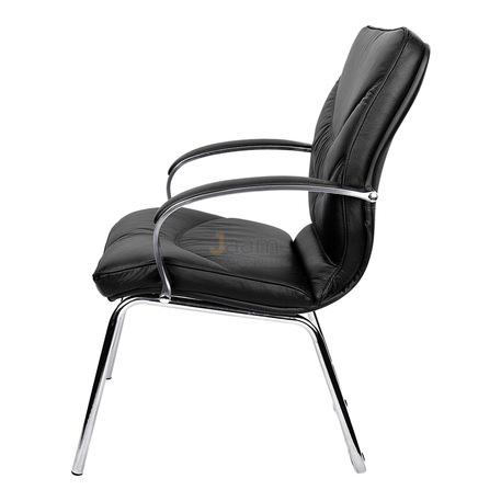 Кресло LEEDS CHROME D кожа+кож.зам.