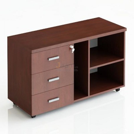 Кабинет руководителя Офисная тумба подкатная 3-х секционная с открытыми полками прав./лев. 206