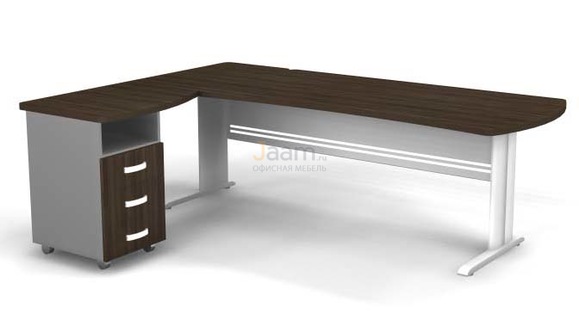 Мебель для персонала Угловое рабочее место на L-обр. каркасе левое B193/1