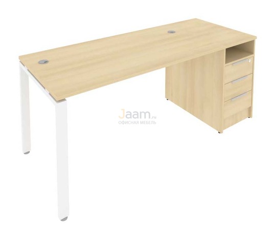 Мебель для персонала Рабочая станция с опорной тумбой Б.РС-СТП -1.3
