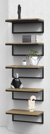 Мебель для персонала Стеллаж средний из полок METALFRAME OAK