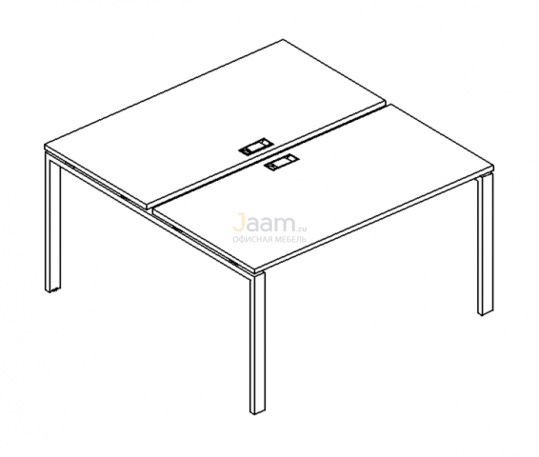 Мебель для персонала Рабочая станция на металлокаркасе UNO Б1 178 БП