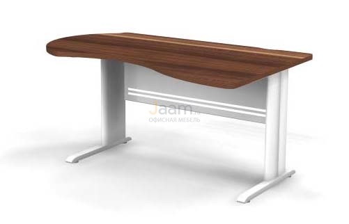 Мебель для персонала Стол асимметричный правый на L-образном каркасе B102/1