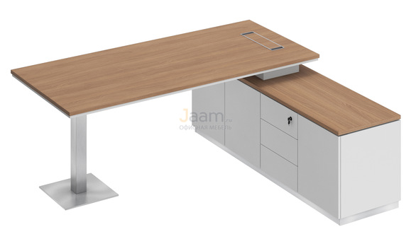 Кабинет руководителя Стол на опорной тумбе правый СИ 102пр