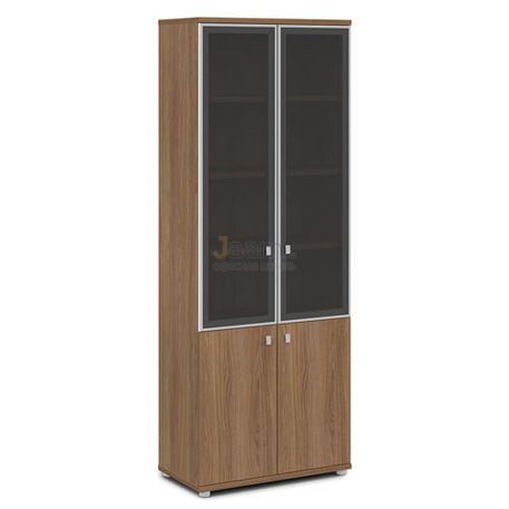 Мебель для персонала Шкаф со стеклом в алюминиевом профиле V-614