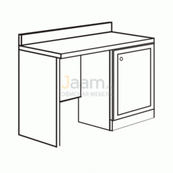 Мебель для гостиниц Стол с воротником для фригобара правый R6109V