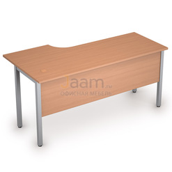 Мебель для персонала Стол криволинейный на металлических опорах правый 2МД.146